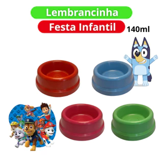 10 und Centro de Mesa Lembrancinha Patrulha Canina 140ml Comedouro Pet Bluey Bingo Festa Infantil Tigela