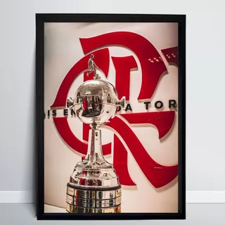 Quadro Flamengo Futebol Campeão da América Libertadores
