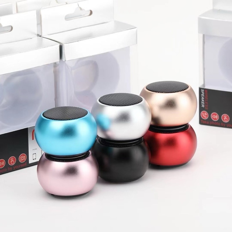 Mini Caixa De Som De Metal Bluetooth Amplificada de Potente