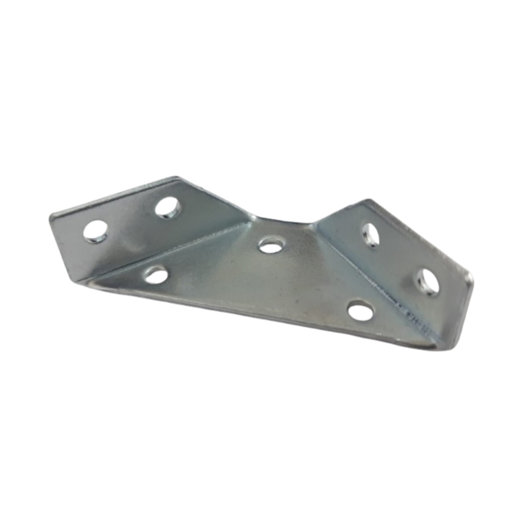 Conector de Canto Aço Zincado 3D - 60 x 25 x 1,5mm - 10 unidades