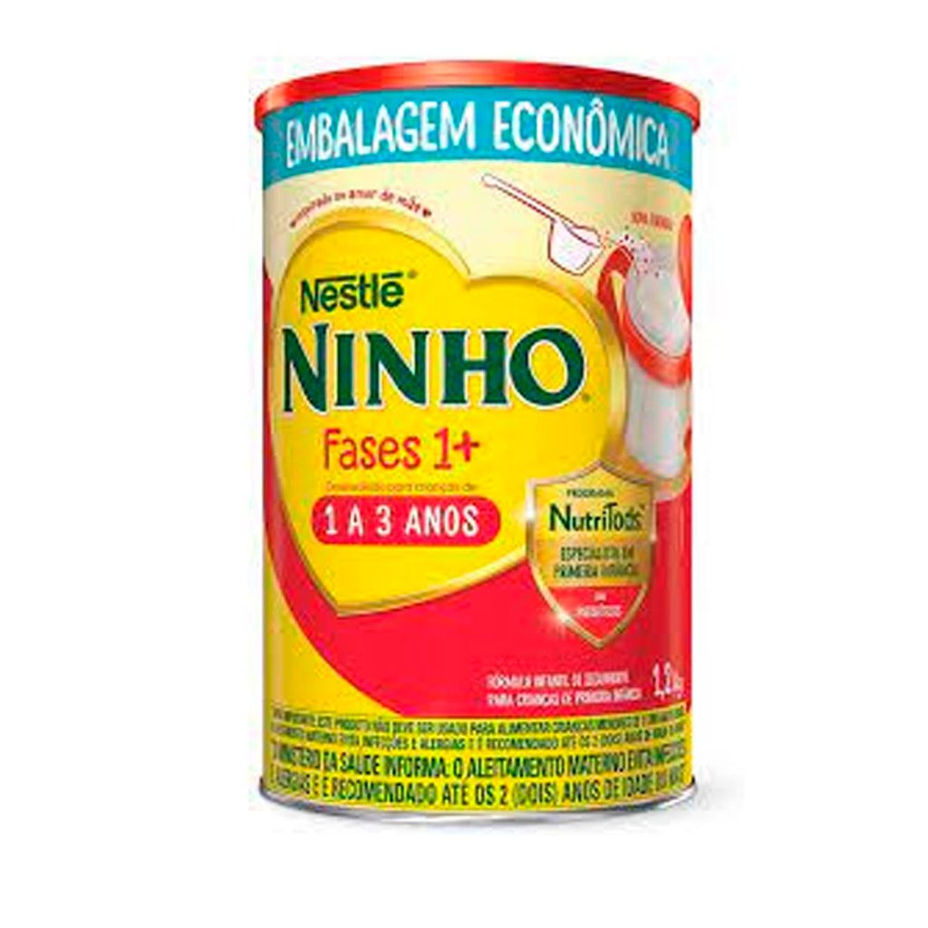 Fórmula Infantil Em Pó Sem Glúten Nestlé Leite Ninho Fases Lata 1+ 1 ...