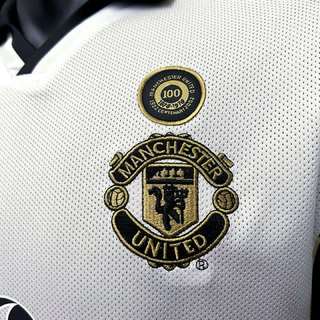 Camisa Retrô 2001/02 Manchester United || Masculina - Branca