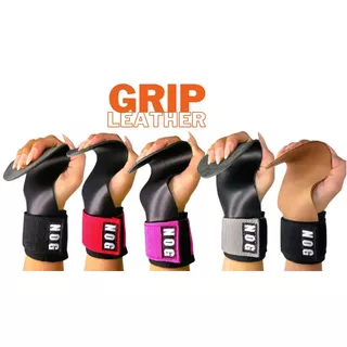 Hand Grip para Crossfit de Couro Academia Exercícios Luva em couro bovino NOG