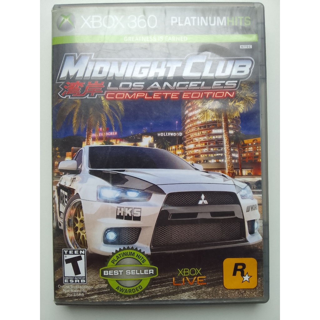 Jogo Xbox 360 Midnight Club Los Angeles Mídia Física (Usado)
