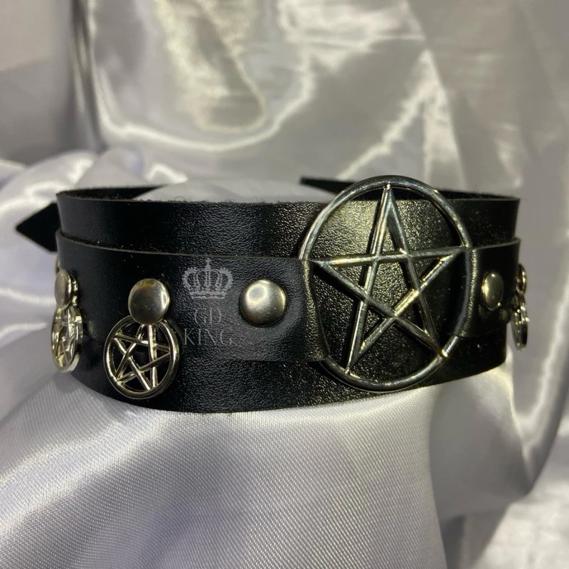 Choker Pentagramas Duplos E-Girl