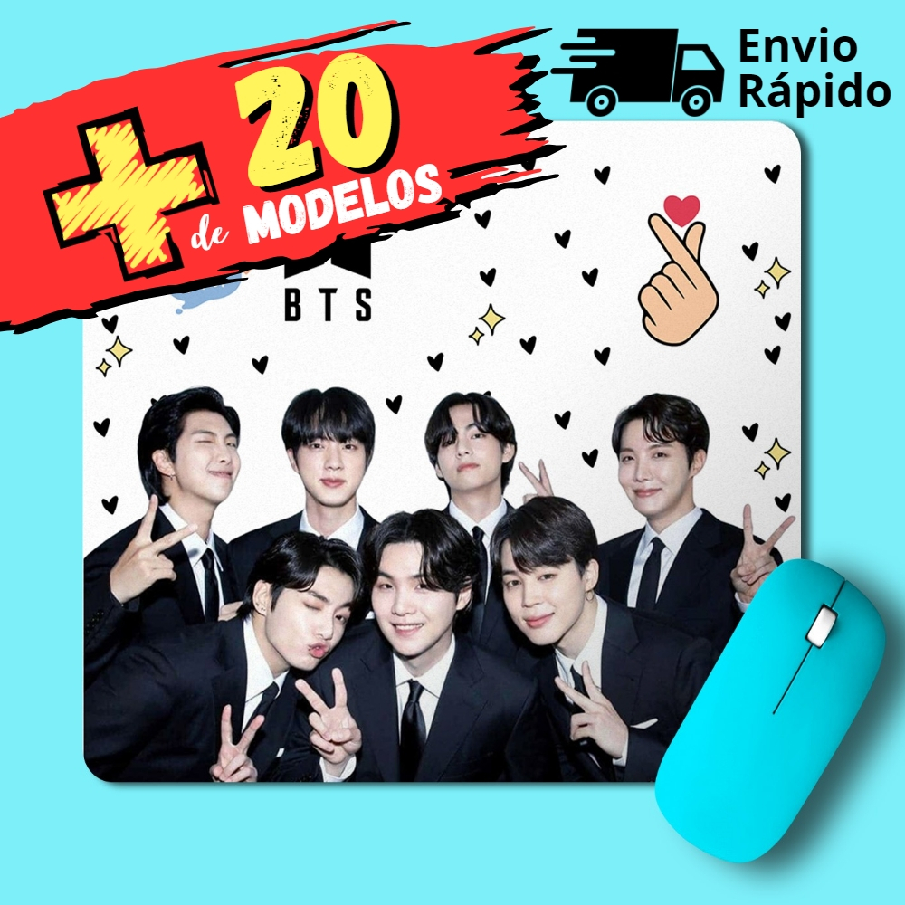 Mouse Pad BTS KPOP 22 Modelos Mousepad em Neoprene | Shopee Brasil