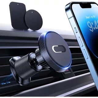 Veículo de ventilação automotiva -suporte de telefone celular magnético carcular Todos os smartphones podem ser universais