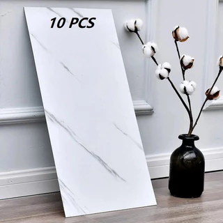 Kit 10 Placa Mármore 3d Adesiva Porcelanato Parede 30x60cm Revestimento