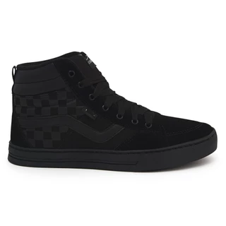 Bota Old School Skool Xadrez Preto Treino Academia Estilo Estabilidade Perna Legday Skate Botinha