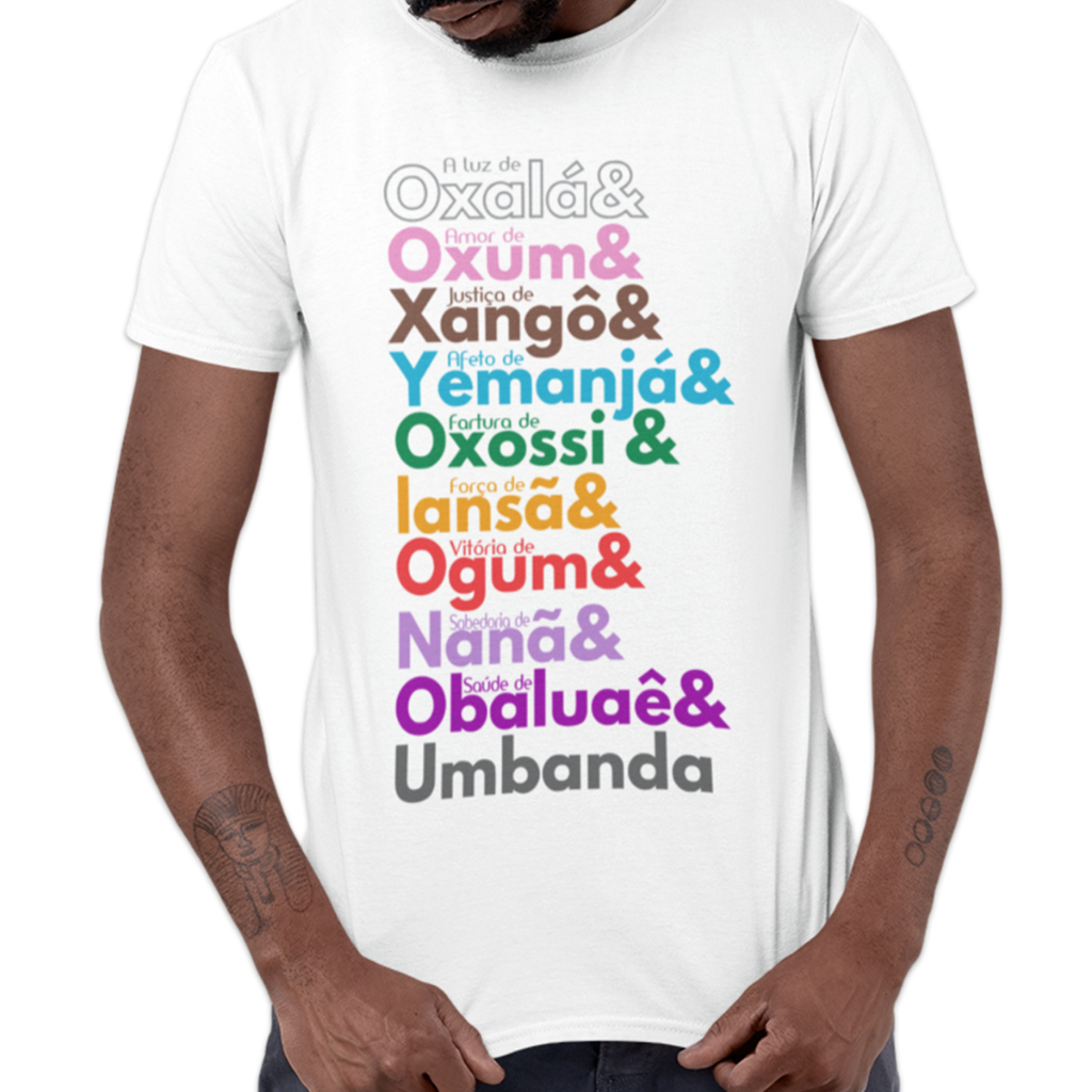 Camiseta Proteção Orixás T-shirt Básica Unissex