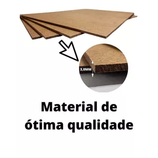 100 unidades de chapas de MDF PINUS crua 3mm 20x28cm arte