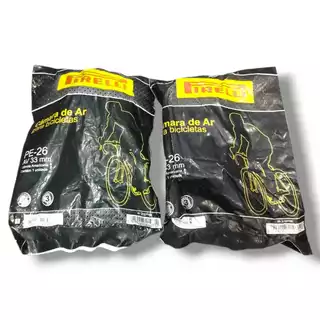 Câmara de Ar Aro 26 Pirelli 2 Unidades para Bicicleta 26 x 1.75 a 2.125/ 26x1.1/2