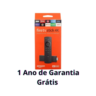 Amazon Fire TV Stick 4k Original + NF + Loja Física + 1 ano de Garantia