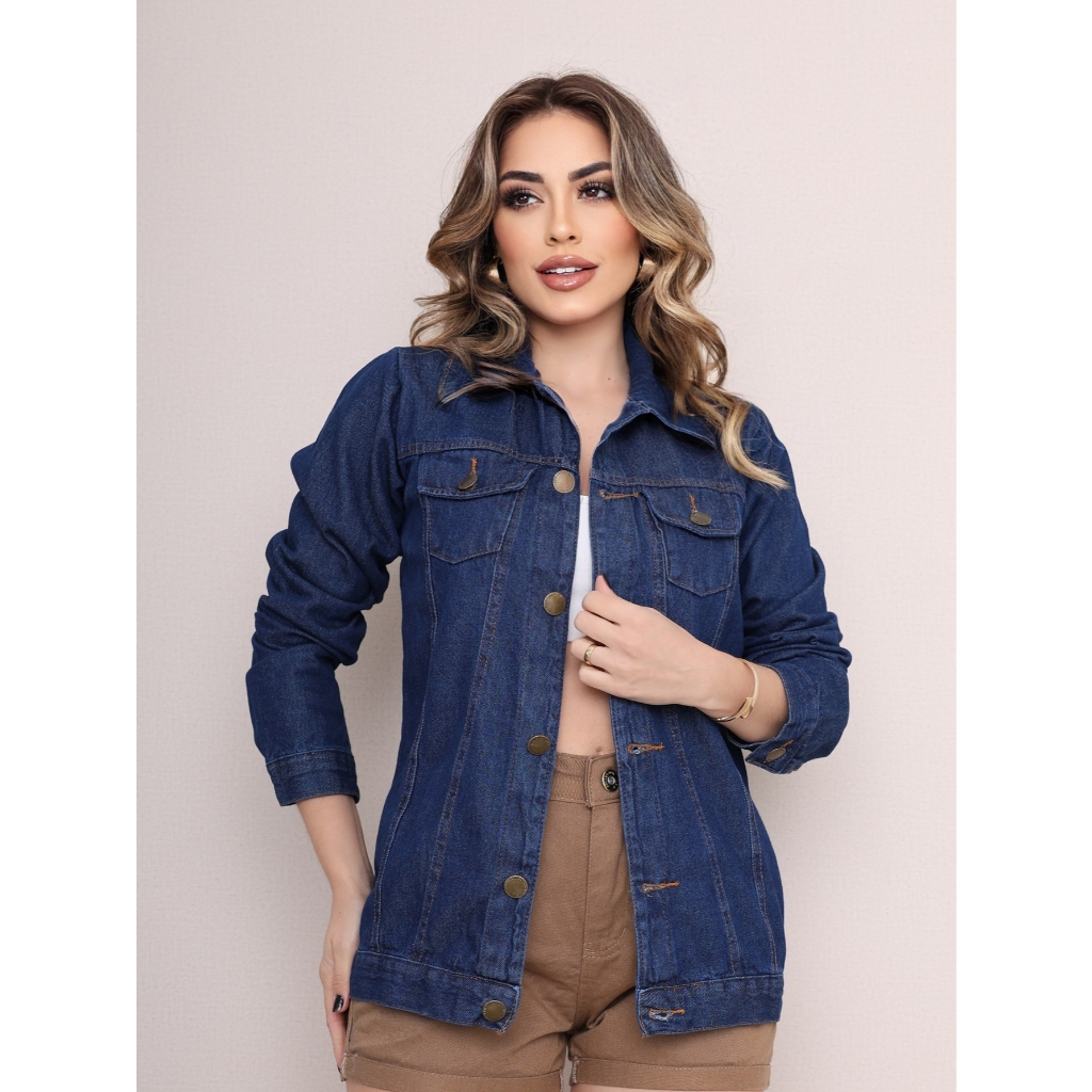 Jaqueta Feminina Jeans Max Destroyed Revanche 51605 Revanche