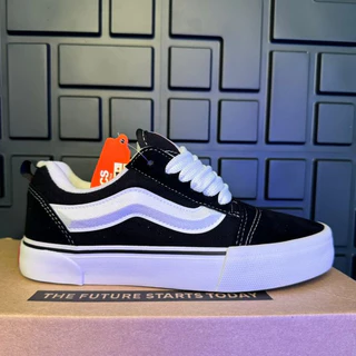 Vault KNU Skool Vintage Tênis Casual Skate Preto E Branco Envio Imediato