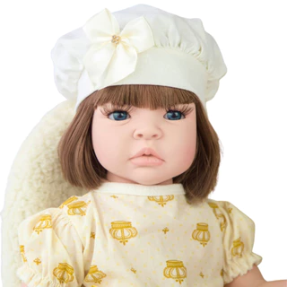 Boneca Bebê Reborn Silicone Realista Menina Original Pode dar Banho