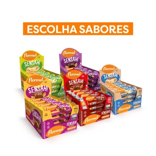 Barra De Chocolate Zero Açúcar SENSAH! Flormel Caixa C/ 16 Unidades - Escolha Sabores