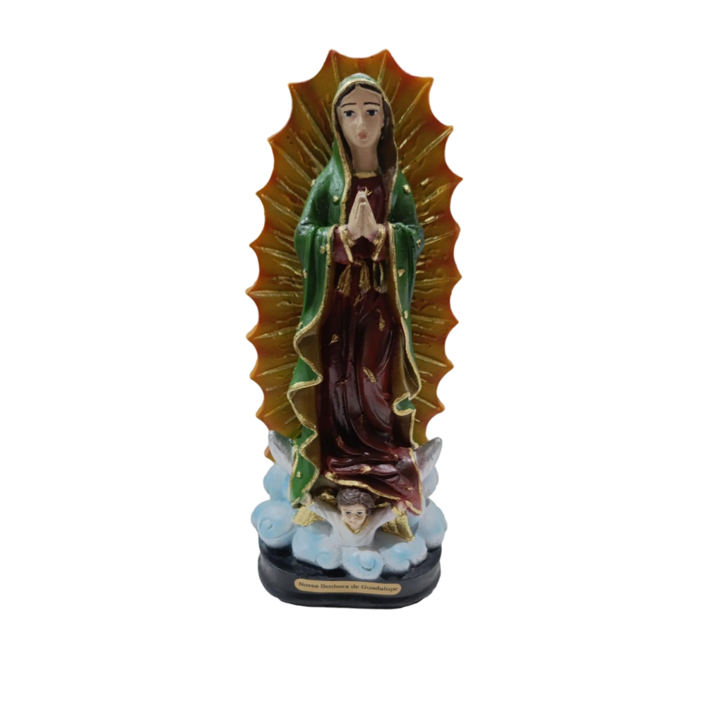 Nossa Senhora de Guadalupe resina 20cm
