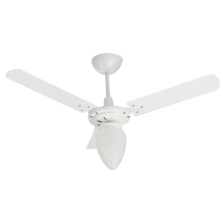 Ventilador De Teto Pera New Tron 3 Pás 130W Branco