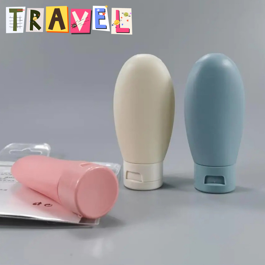 Kit Frasco Viagem Higienicos Cosmético Frasco Plástico Loção Shampoo Viagem Avião Ferias