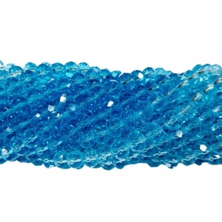 Fio de cristal achatado chinês 8mm (Parte 1)- Kit com 5 fios