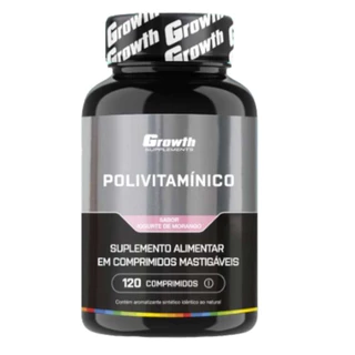 Polivitamínico Mastigável 120Comp - Growth Supplements