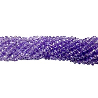 5 Fios de Cristal Achatado Chinês 8mm - Cores Diversas