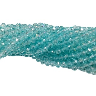 大好き 5 Diversas Cores - 8mm Chinês Achatado Cristal de Fios 置物