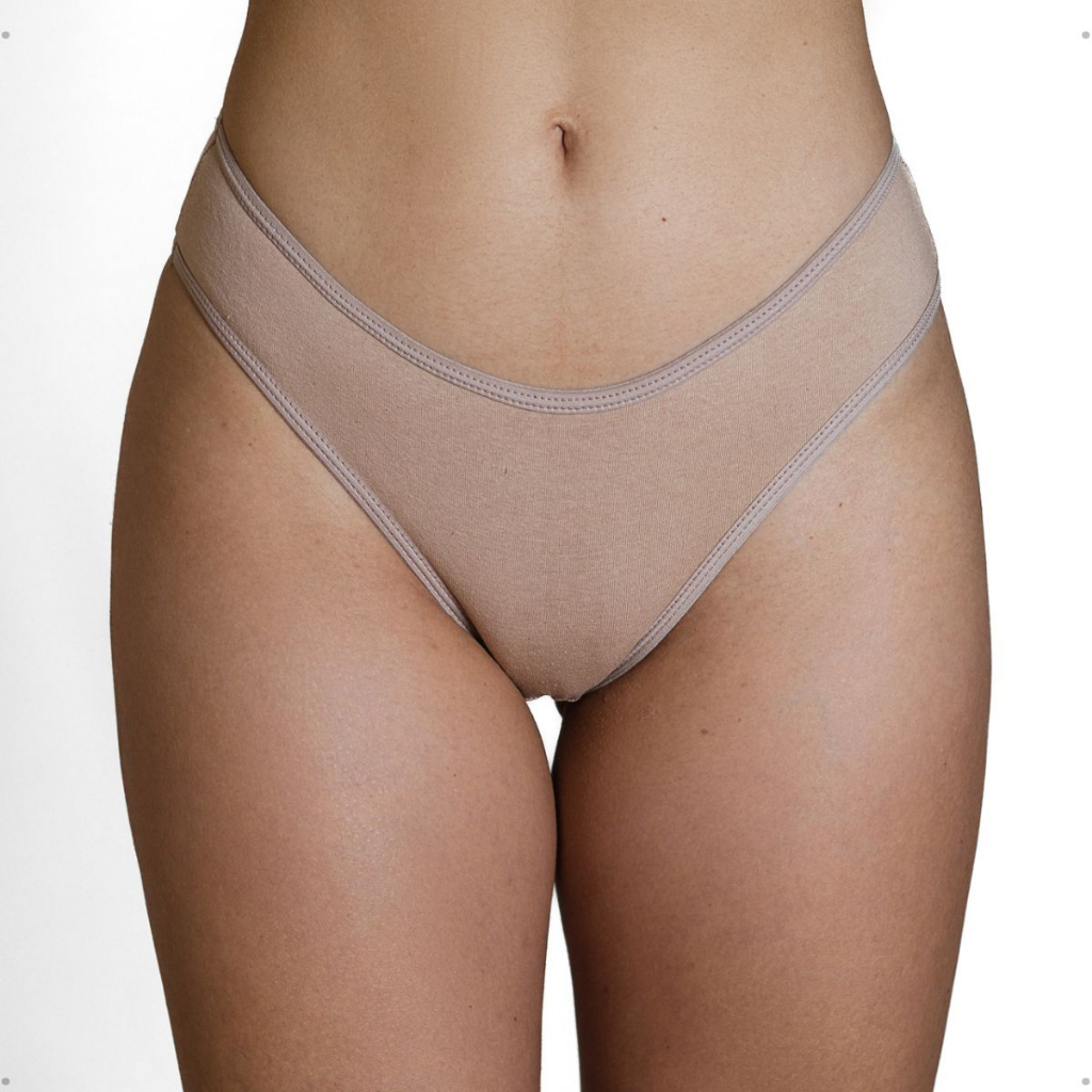 10 Calcinhas Algodão Tanga Conforto Cotton Cor Bege Tom da Pele