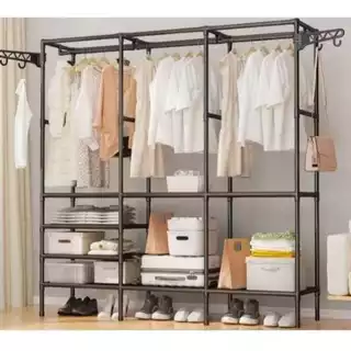 Guarda Roupa Portátil - Arara Multifuncional - Estrutura de Aço