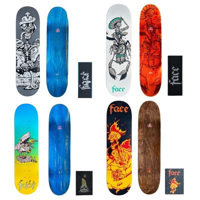 Shape Face Skate Maple Série Dia de Los Muertos 8.0 8.1 7.75 8.25