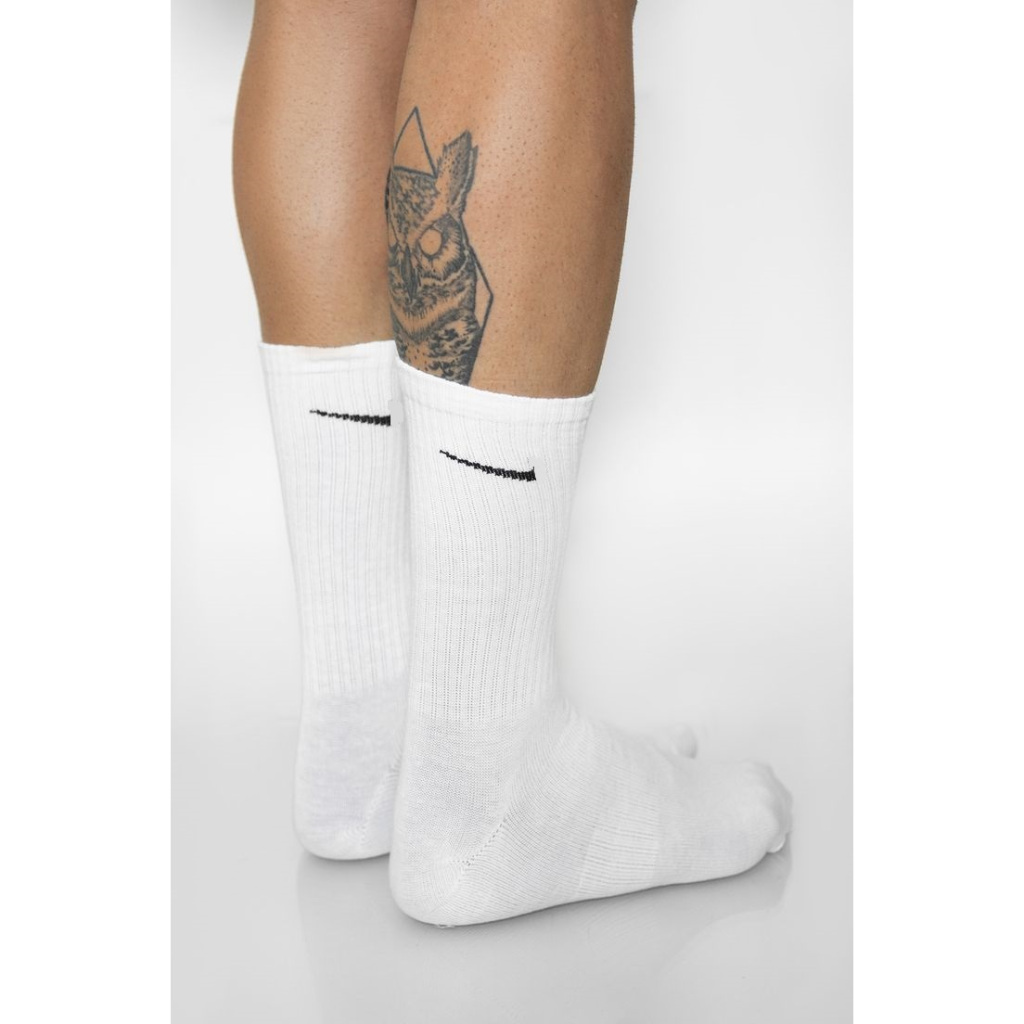 Meias Cano Alto Várias Cores Branca Com Símbolo Logo Esportiva Masculina Unissex Feminina