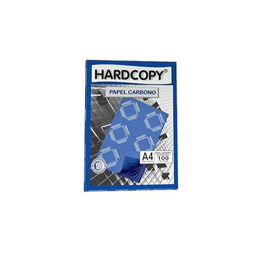 Carbono Dupla Face A4 Azul Hc 203 Hardcopy Cx Com 100 Folhas