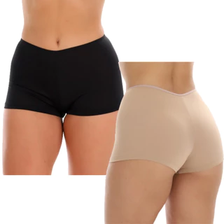 Kit 2 Short Anágua Segunda Pele Feminina Para Usar Debaixo Do Vestido Adulta Sem Marcar Shortinho Curto
