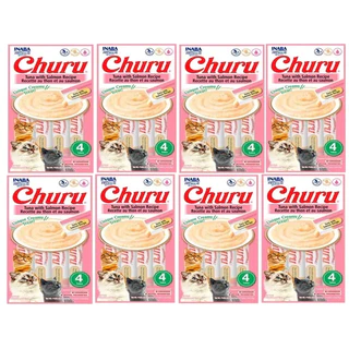 CHURU PETISCO PARA GATOS 4 TUBOS DE 14GR COMBO 8 PACOTES
