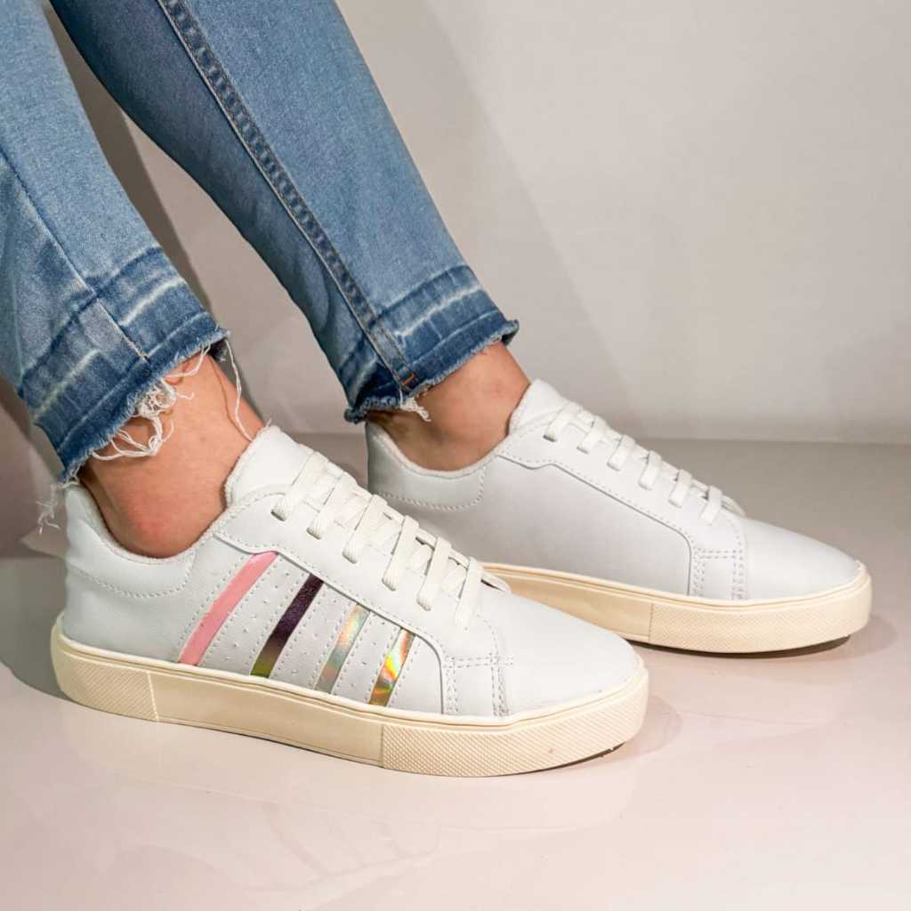 Tênis Feminino Sapatênis Casual Calce Fácil Elástico