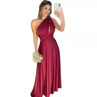 Vestido Longo Feminino Varias Formas Multiuso Festa Casamento formatura  com 20% Desconto Somente na Shopee em Oferta na Shopee