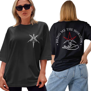 Camisa Camiseta Básica Algodão Bring Horizon Estrela Banda Rock