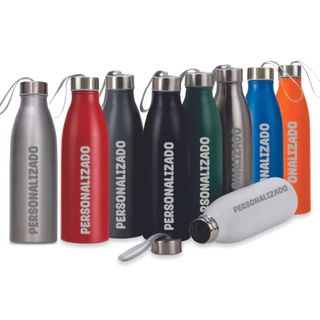 Garrafa 750ml Personalizada Inox , Nome, Laser, copo personalizado, presente, academia, viagem, água, café, profissão