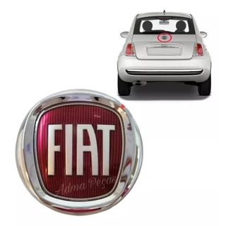 Emblema Da Tampa Traseira Fiat 500 2010 2011 2012 2013 2014 2015 Original