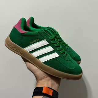 Tênis Feminino Gazel Casual Em Couro Lançamento