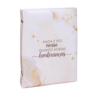 Álbum Fotográfico 15x21 para 100 Fotos LEMBRANÇAS BRANCO Adulto Momentos Viagens em Oferta na Shopee