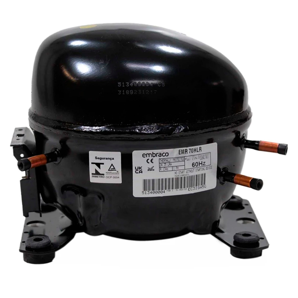 Compressor Embraco 1/5HP R134 220V 60HZ W11677209 | Shopee Brasil