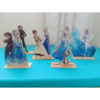 Kit Display MDF Frozen com 6 peças 18cm