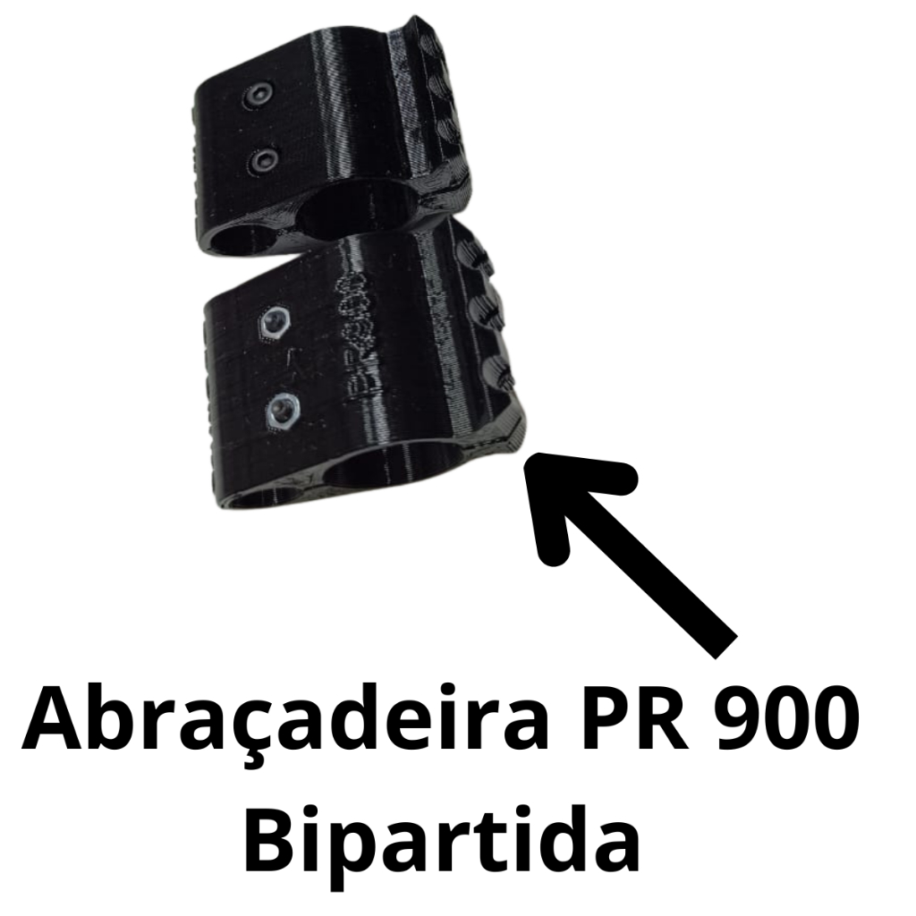 Abraçadeira PR900 Com Trilho Bipartida