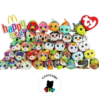 Personagens em pelúcia Teenie Ty coleção do Mc Donald's