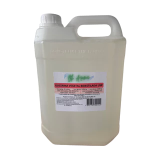 Glicerina Vegetal Usp Laudo 5 Litros Pura 100% - Alimentícia