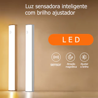 50CM Luz LED Sem Fio sensor De Inteligente Do Guarda-Roupa Quarto De Conveniência Carregamento USB