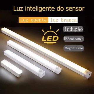 Luminária LED Com USB Recarregável E Sensor De Presença De Movimento