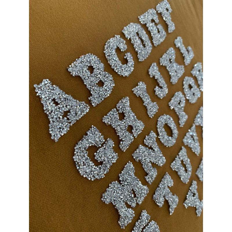 Letras Alfabeto Termocolante Patch para Customização | Shopee Brasil